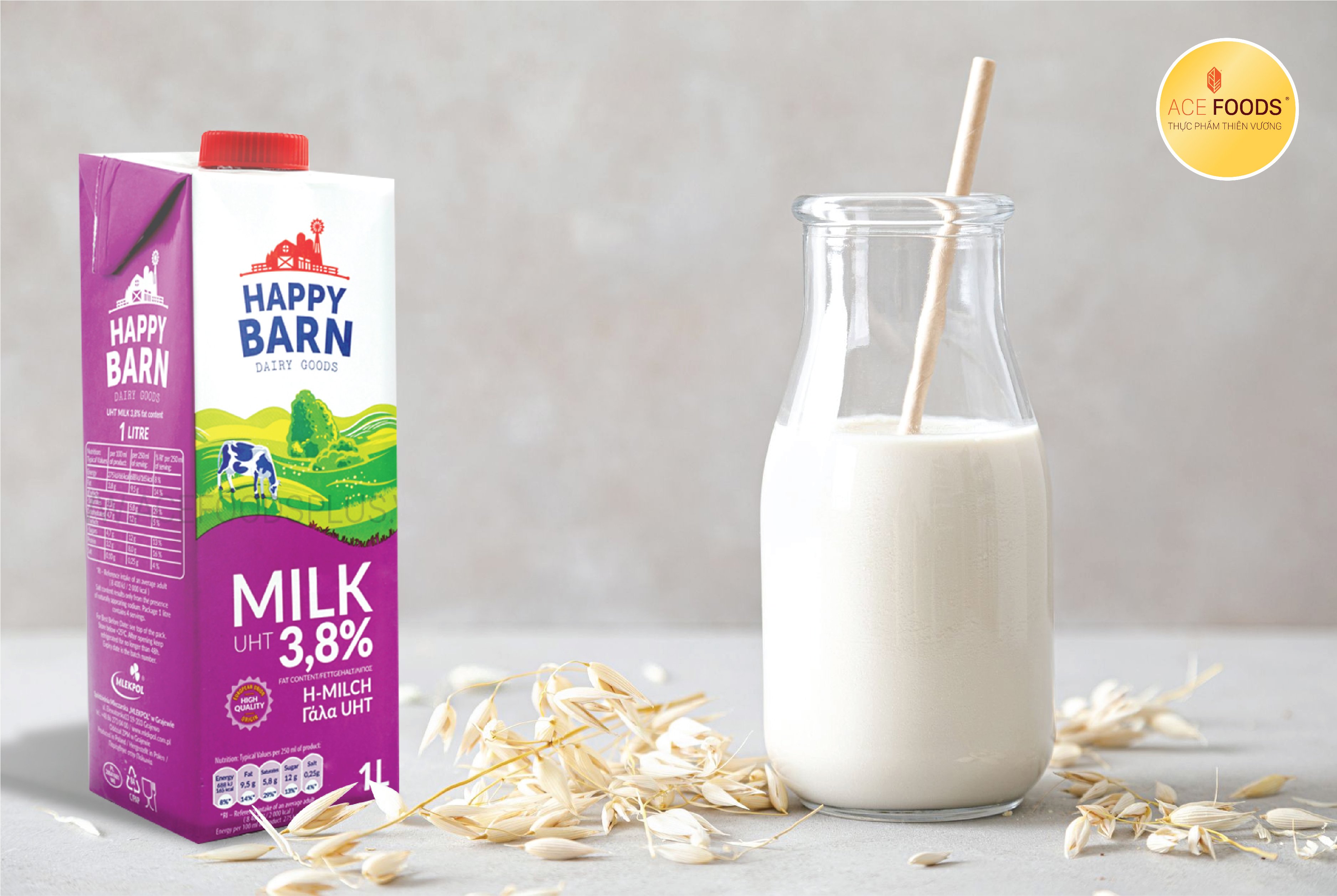 Cập nhật 30 phút trước, giá sữa Happy Barn 3,8% hộp 1L tại tổng kho nhập khẩu trực tiếp