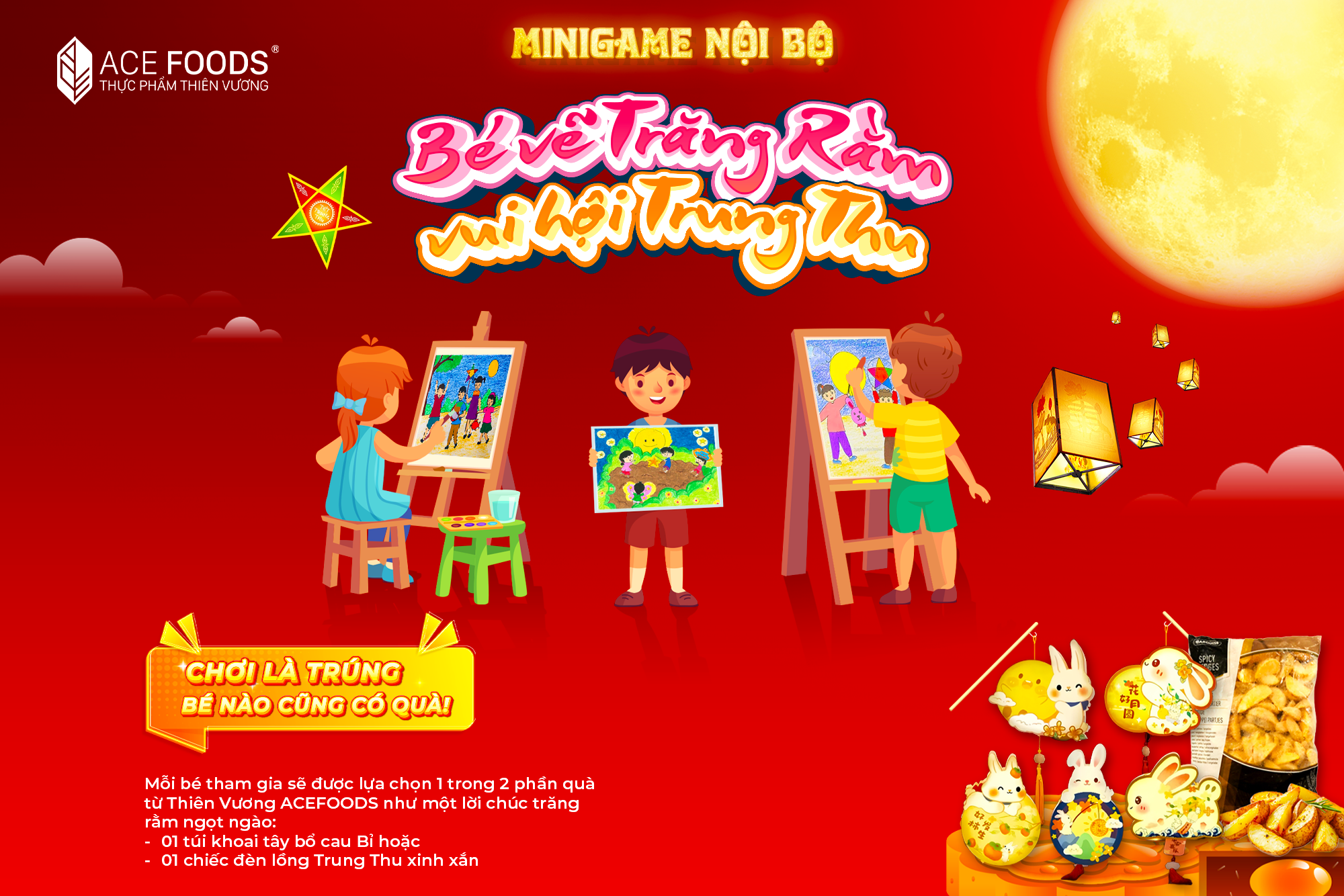 [MINIGAME NỘI BỘ] Bé vẽ trăng rằm - Vui hội trung thu