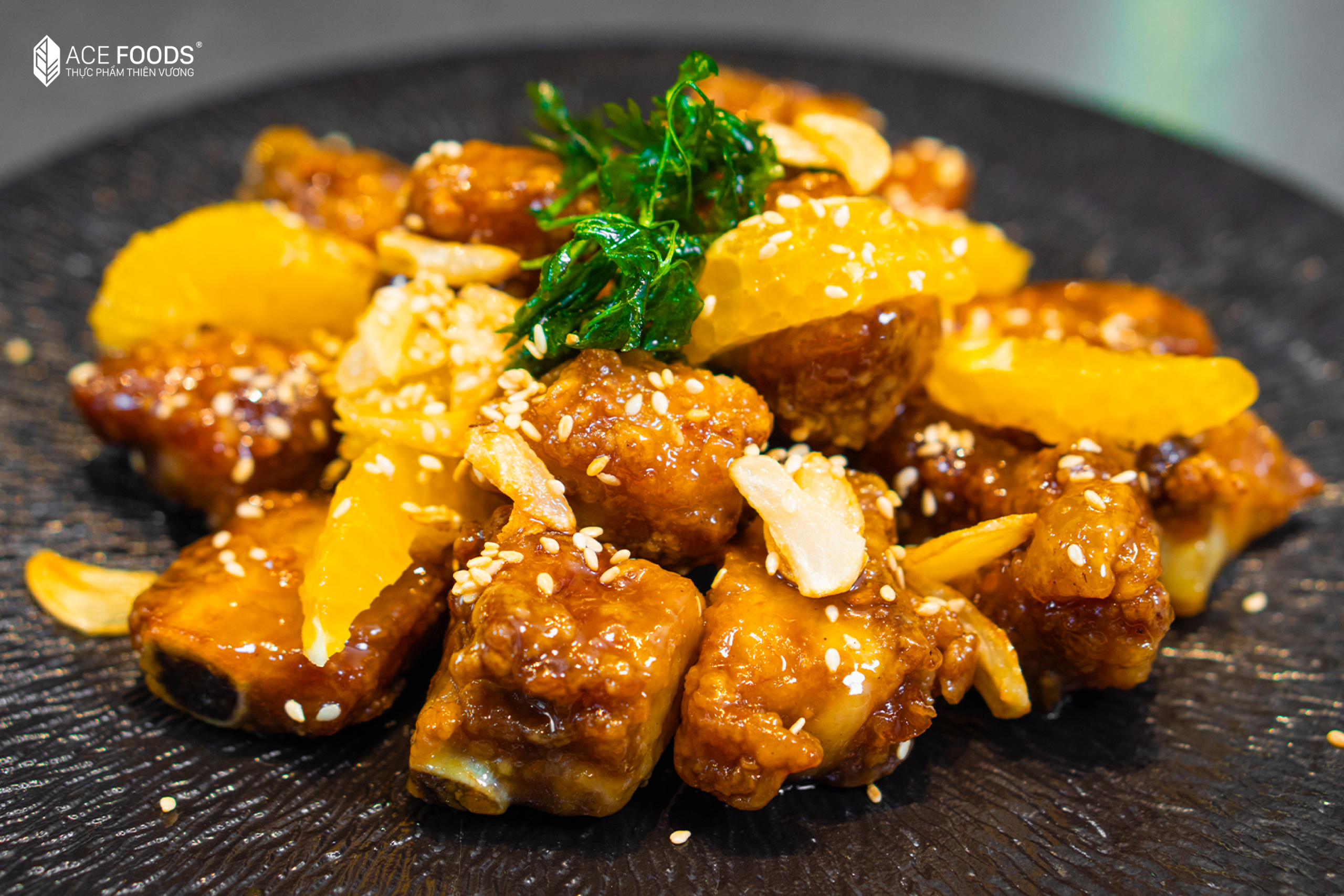 Sườn heo xốt cam chua ngọt giòn rụm, cách làm đơn giản tại nhà