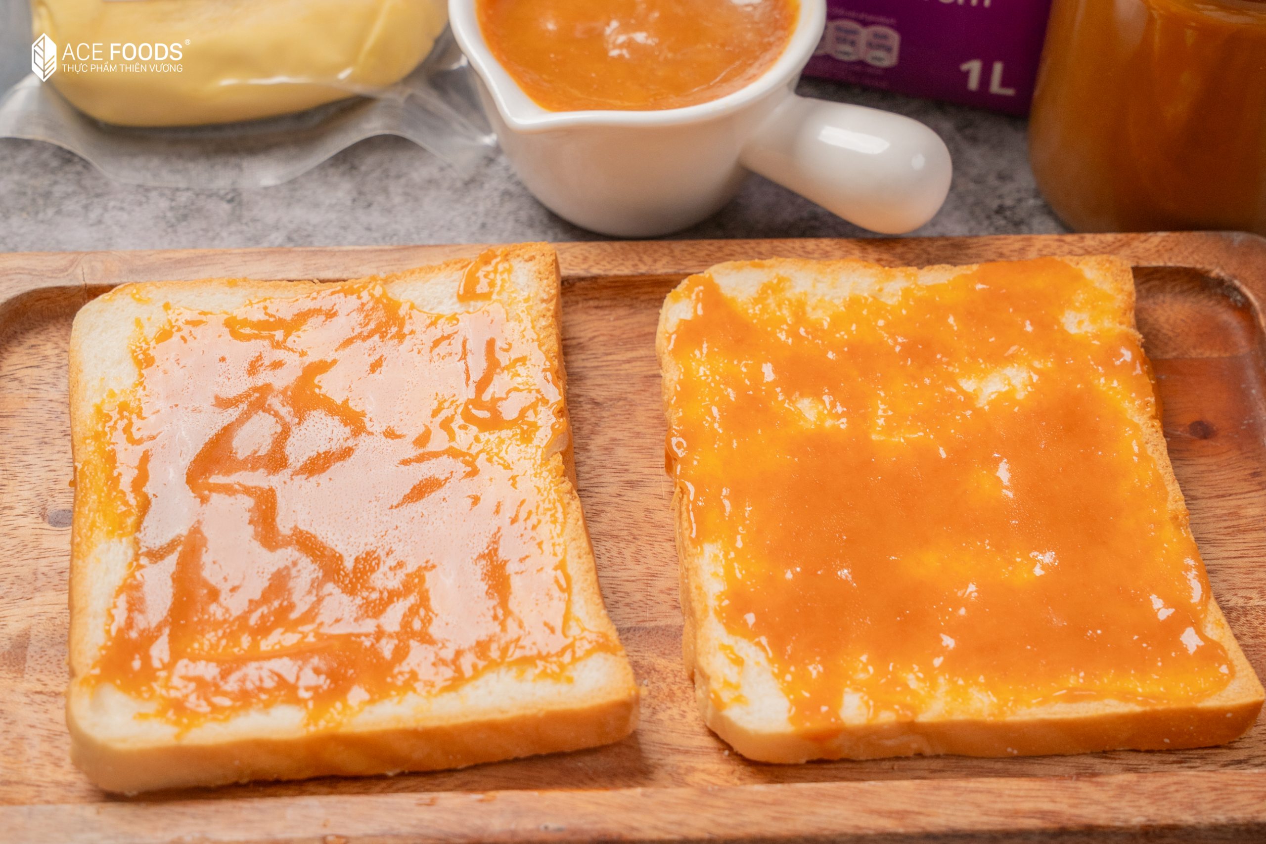 Xốt caramel béo thơm, sánh mịn cho nhiều món tráng miệng