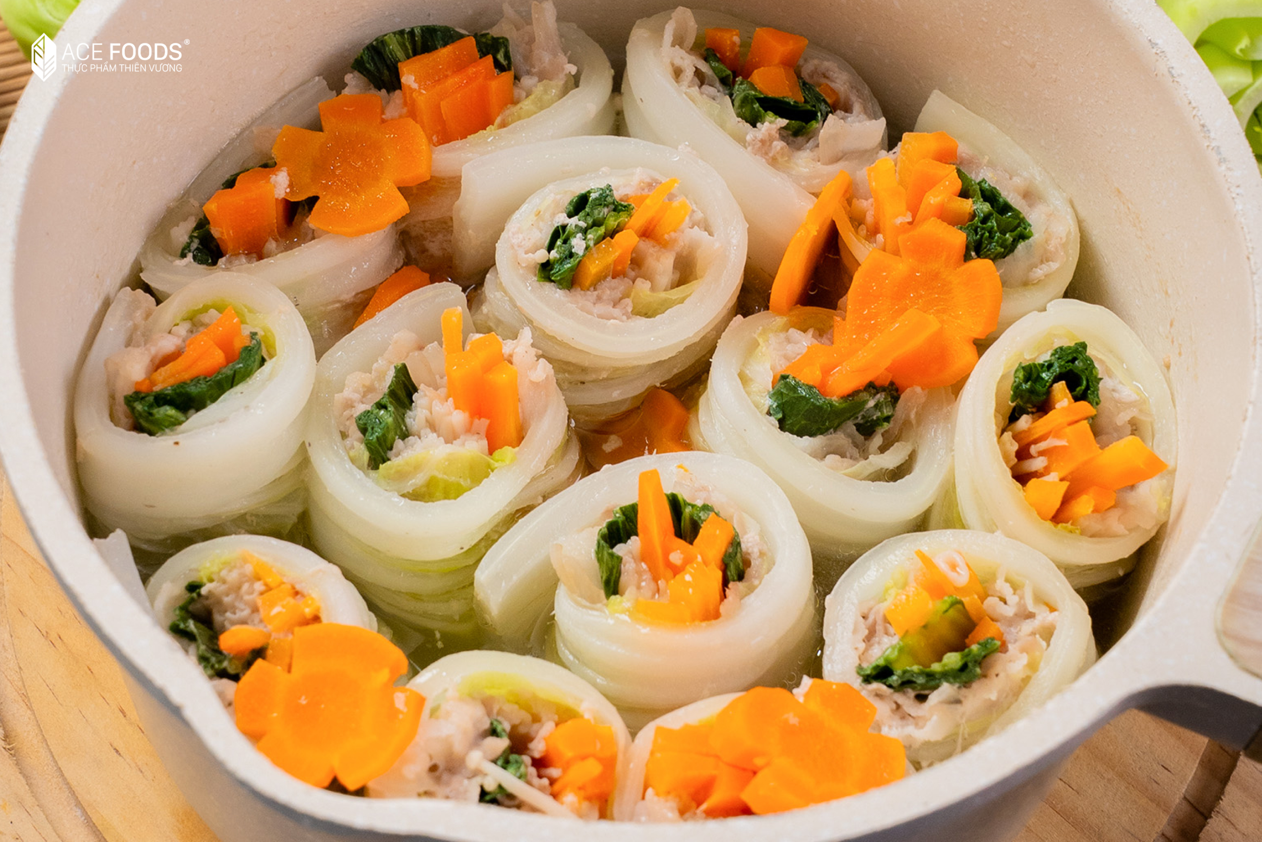 Canh thịt cuốn thanh ngọt, đủ rau đủ thịt cho bữa cơm gia đình