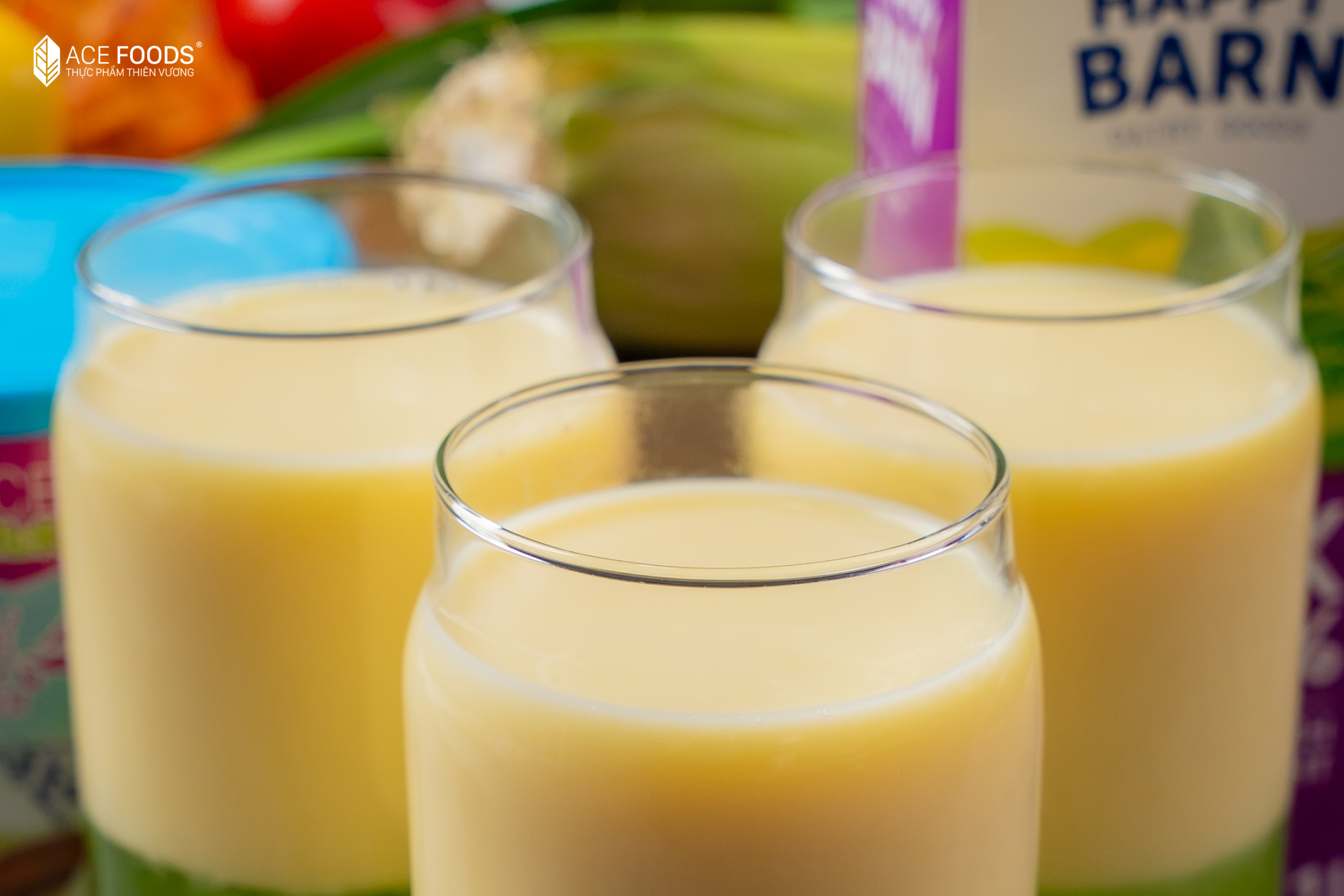 Sữa ngô thạch rau câu lá dứa mát lạnh, thơm béo cho ngày hè
