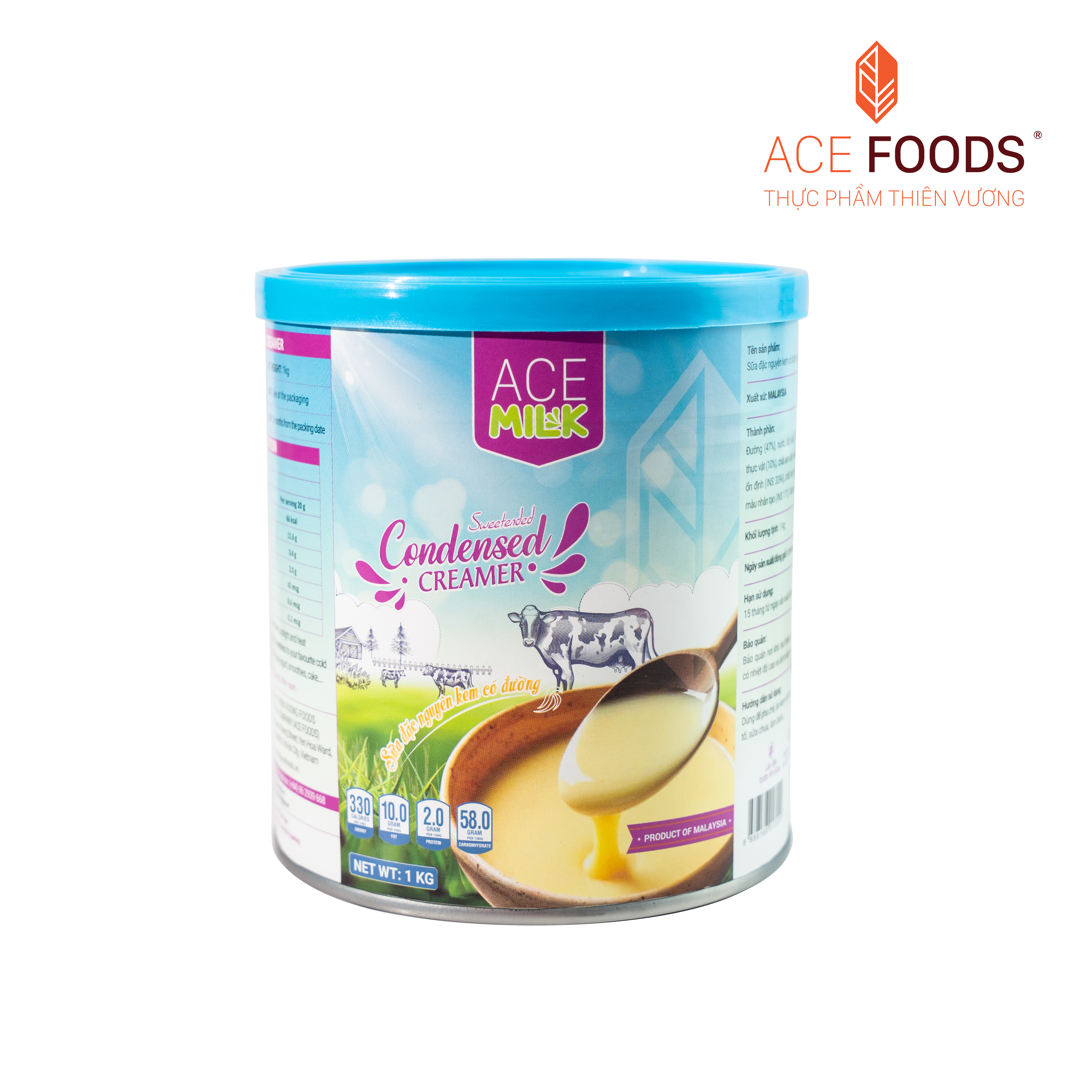 SỮA ĐẶC NGUYÊN KEM CÓ ĐƯỜNG ACE MILK