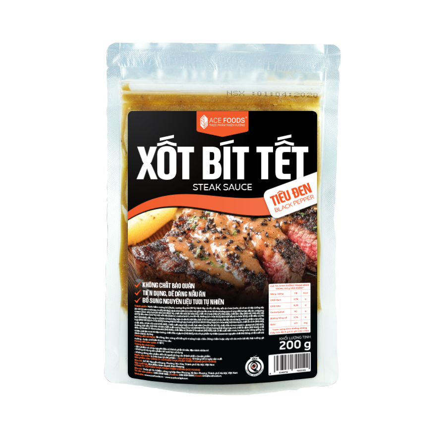 XỐT BÍT TẾT TIÊU ĐEN 200gr