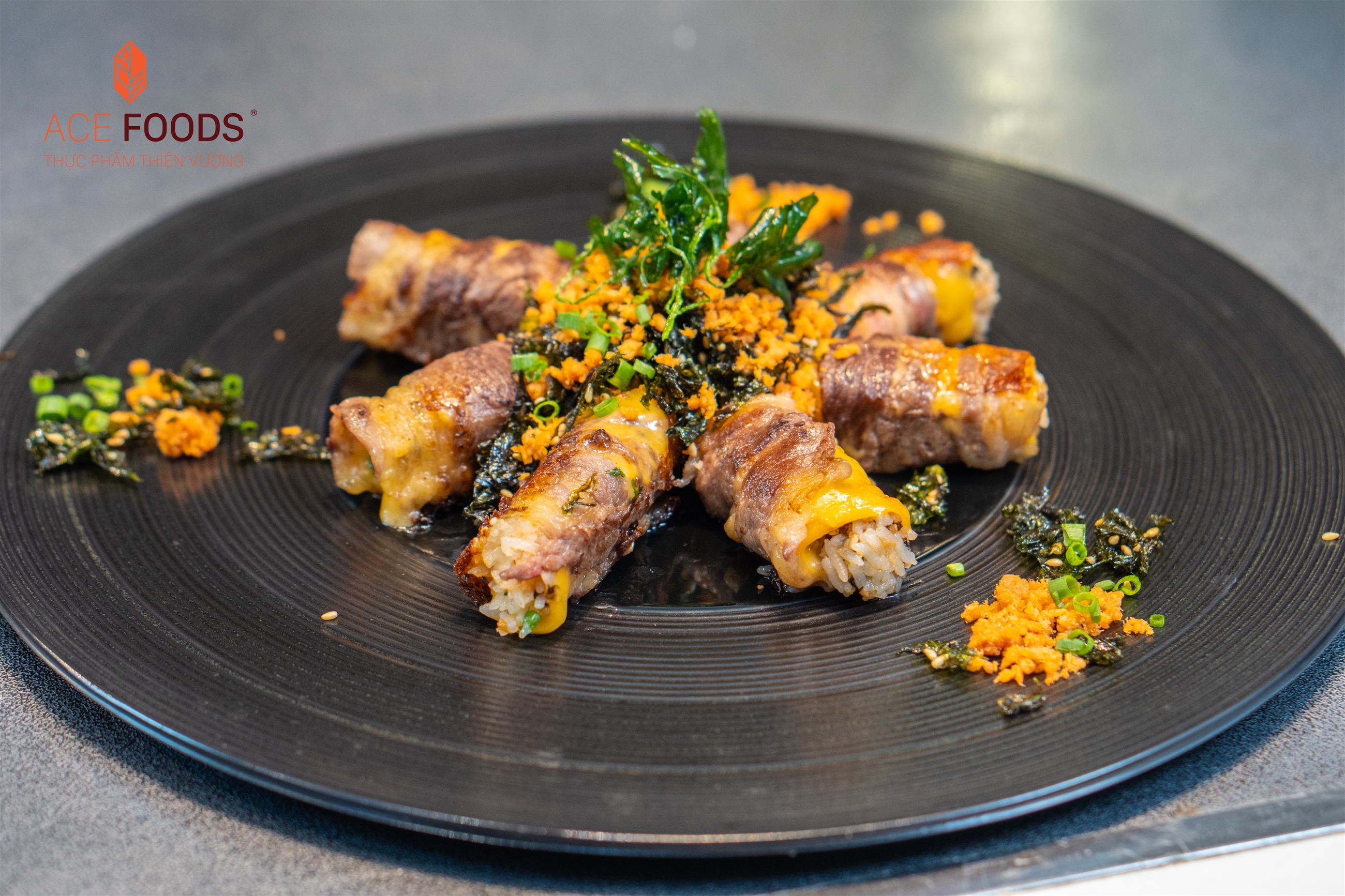 Ba chỉ bò Argentina cuộn cơm phomai 