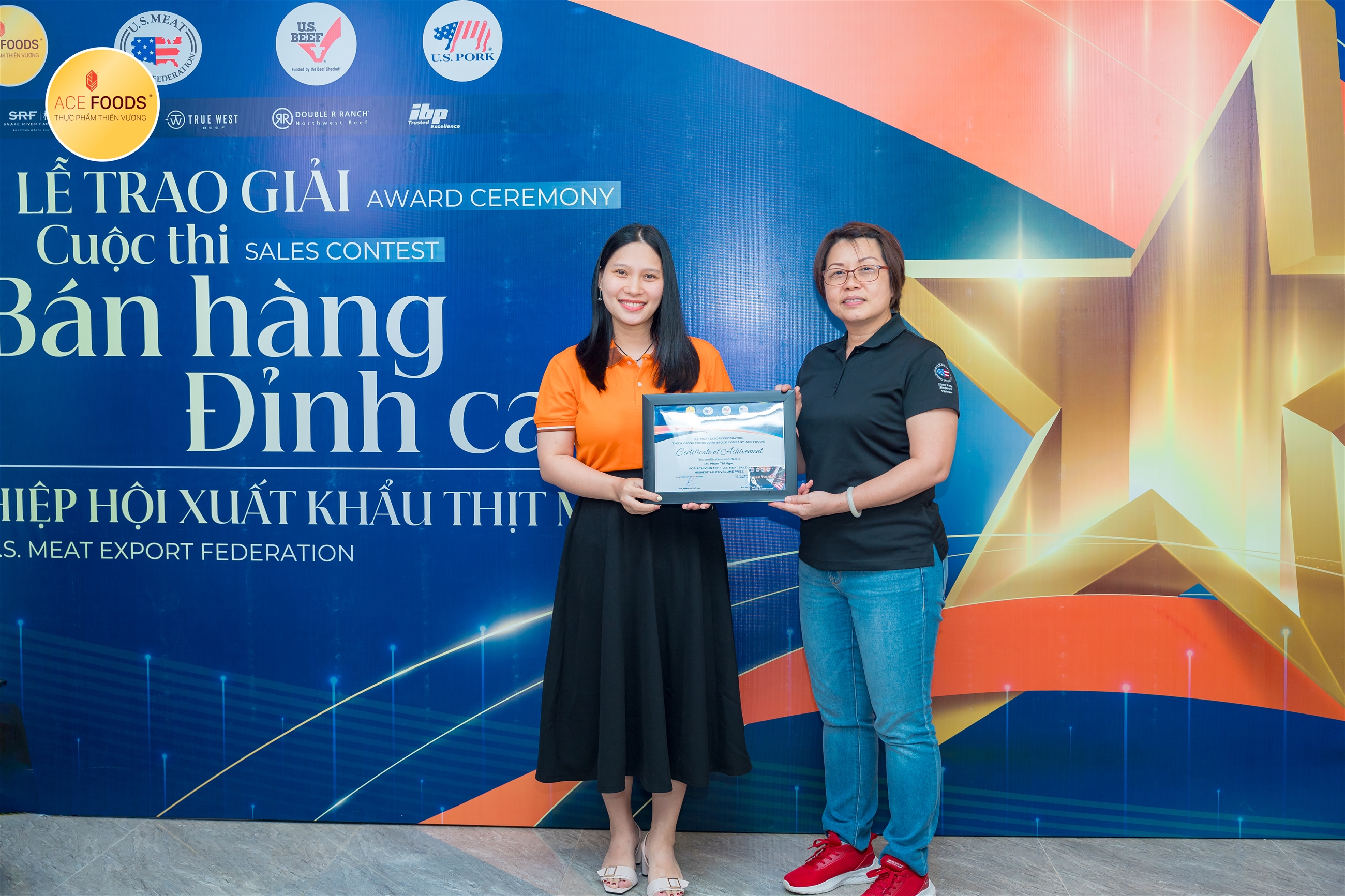 Cá nhân có thành tích cao nhất đội 1: Phạm Thị Ngọc