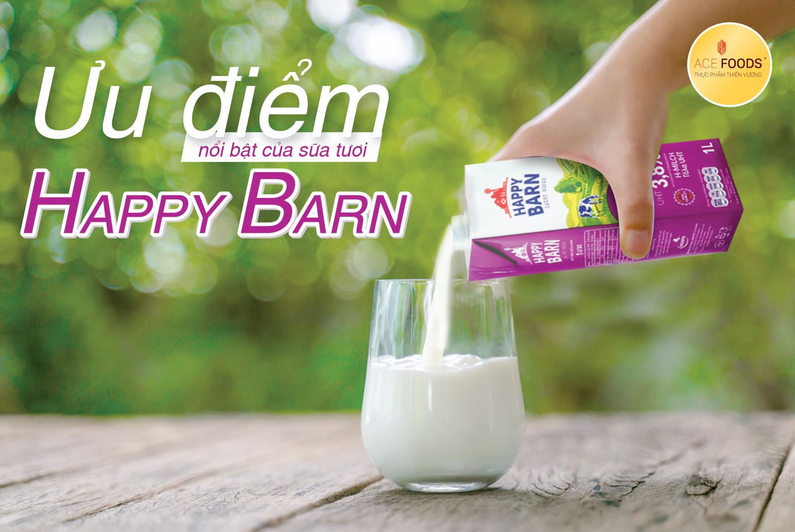 Ưu điểm nổi bật của sữa tươi nguyên kem Happy Barn